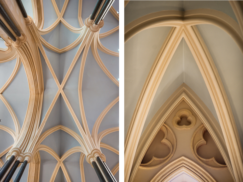 Bespoke Claypaint colours mixed for the conservation project at St Patrick's Cathedral, Dublin