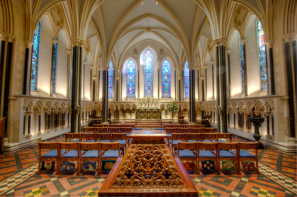 The refurbished Lady Chapel at St Patrick's Cathedral using Earthborn's breathable Claypaint